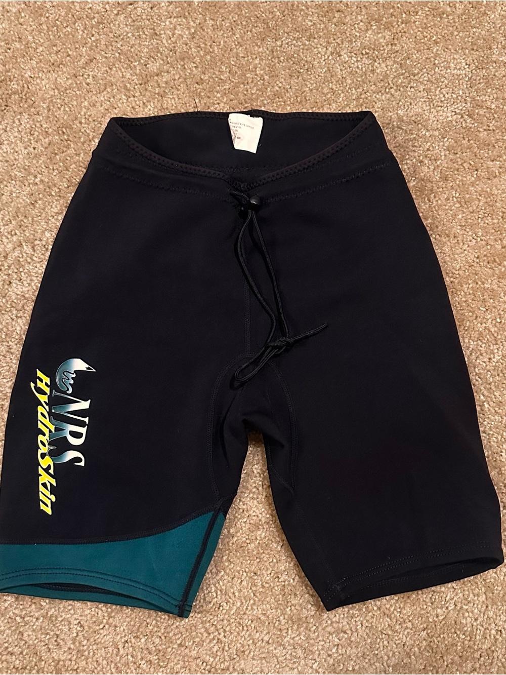 NRS Hydroskin Shorts Black neoprene Size M Water Activity Swim Scuba Outdoor